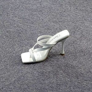 ✨Summer Fashion Women Mules High Heels Slippers Sandals Sexy Square Open-toed✨